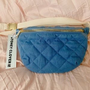Stoney Clover Lane Puffy Blue Jean Fanny Pack